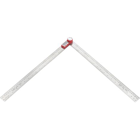 Regla digital electrónica de acero inoxidable, herramienta de medición de 360 grados para medir ángulos y longitudes (0-500 mm). (1/5)