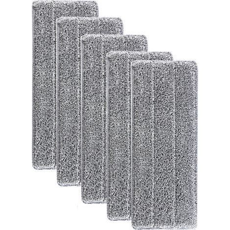 Microfiber Mops for Floor Mop Replacement Cleaning Cover Mop Household Mop Head for Flat Mop Microfiber Cleaning 33x12mm,5PCS (1/5)