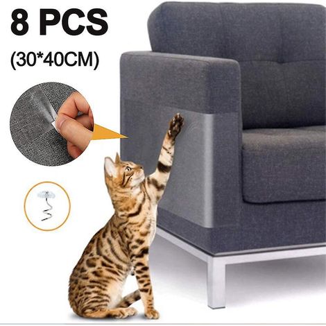 Selbstklebende Schutzpads für Sofamöbel für Katzen und Hunde, mit Katzen- oder Hundepfotenabdrücken - (1/5)