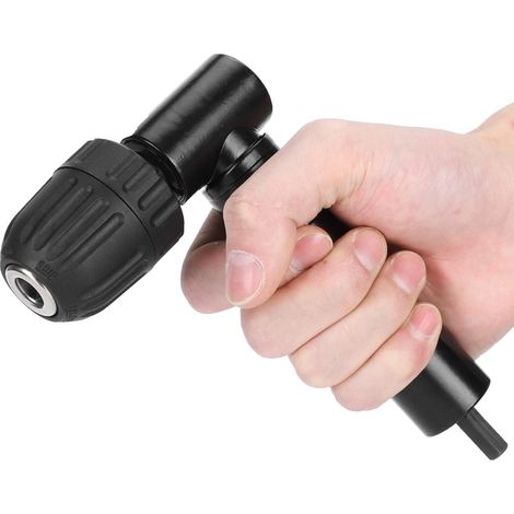 Schwarzer Winkelbohrer-Aufsatzadapter, 90-Grad-Bohrführung, Bohrfutterwerkzeuge, Polierzubehör (1/5)