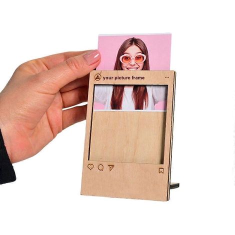Cadre photo en bois élégant, porte-photos, cadeau d'anniversaire (1/4)