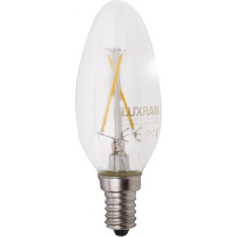 Bombilla 4w Led Filamento Vela Clara E14