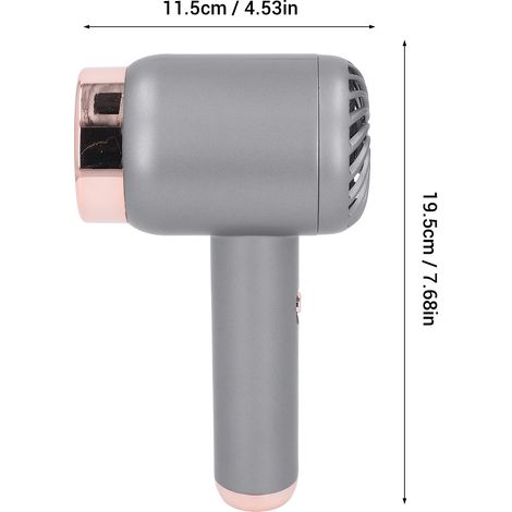 Ortviai Sèche-cheveux ionique sans fil et sur secteur – Rapide, portable, gris foncé (1/4)