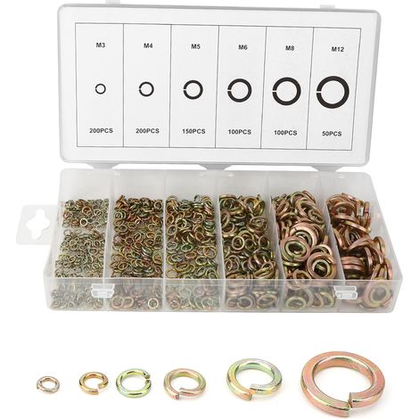 Boîte de rangement pour 800 rondelles élastiques en acier. (1/5)