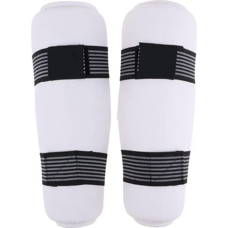 Shin Guards - EVA Foam Padding - Adjustable Elastic Strap - For Taekwondo Muay Thai MMA Sanda Martial Arts - 1 Pair (1/5)
