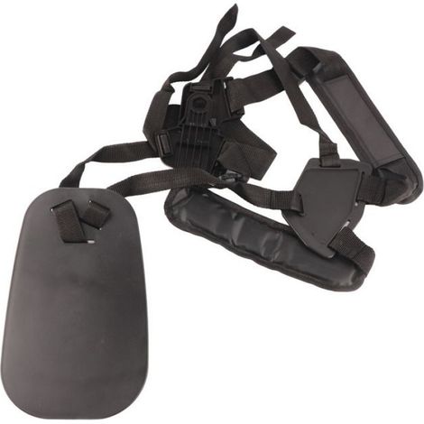 Harnais double épaule – Nosheir – Bandoulière réglable nylon – Confort dorsal – pour débroussailleuse, tronçonneuse – Noir (1/5)