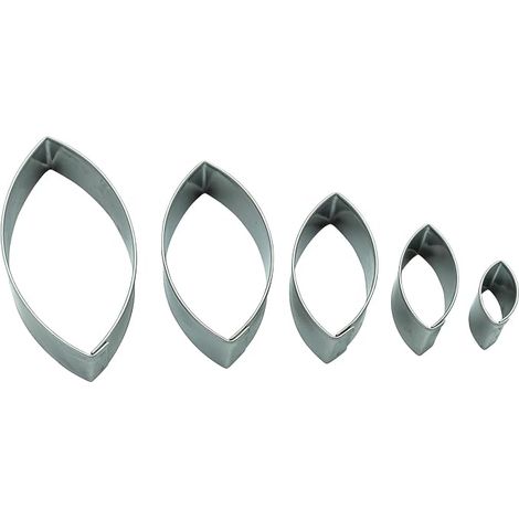 Cookie Cutters Acier inoxydable Cookie Cutters en 5 tailles Forme pour les cookies Cookies Lave-vaisselle Coffre-fort 7760 (1/3)