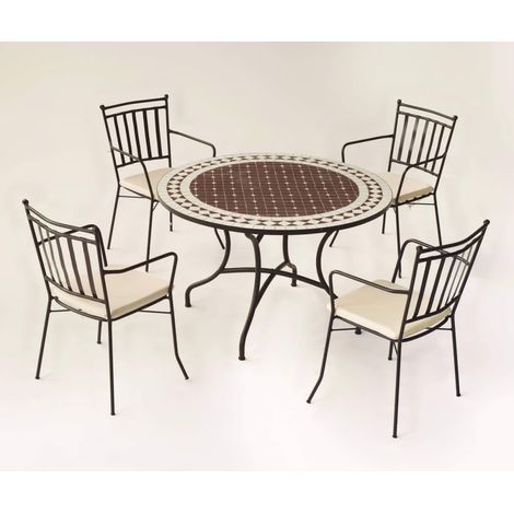 Pack de 4 sillones acero Shifa-3BR negro apilable con cojín 90 cm(alto) 54 cm(ancho)54 cm(fondo) (1/2)