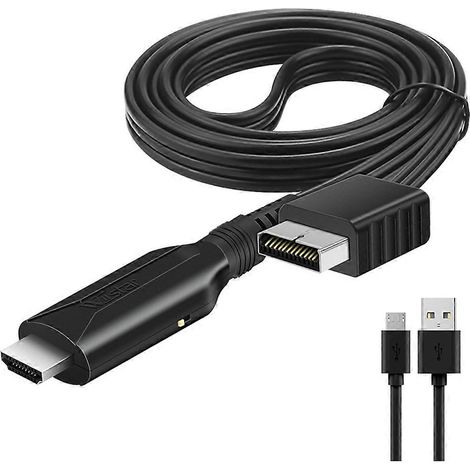 Adaptateur convertisseur audio-vidéo WIISTAR pour PS2 vers HDMI compatible PS 1/2 pour TVHD et PC. (1/4)