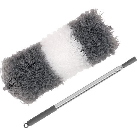 Plumeau extensible jusqu'à 250 cm, manche télescopique, microfibre lavable, pour plafonds et meubles (1/5)