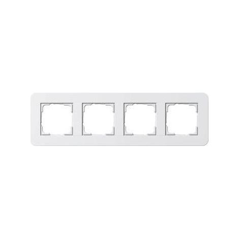 Abdeckrahmen Gira 0214410 4-fach schraublos vertikal horizontal (1/5)
