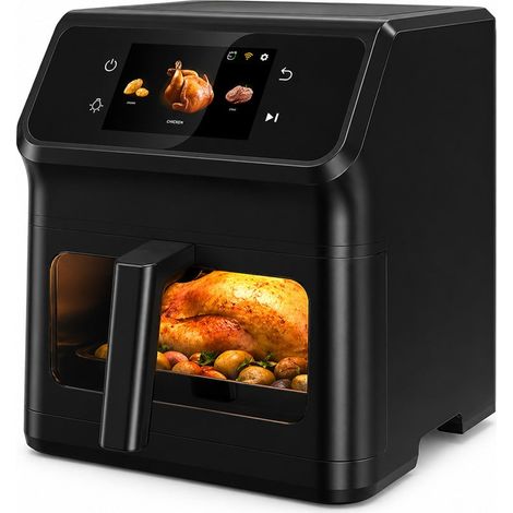 TRADE SHOP - Friggitrice Ad Aria Da 6,5lt 1800w Schermo Touch Digitale Con Ricettario Connessione Wi-fi - (1/5)