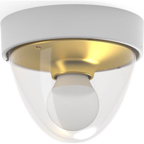 Deckenlampe mit Bewegungsmelder IP44 Ø 18 cm rund klein E27 Badezimmerleuchte Decke