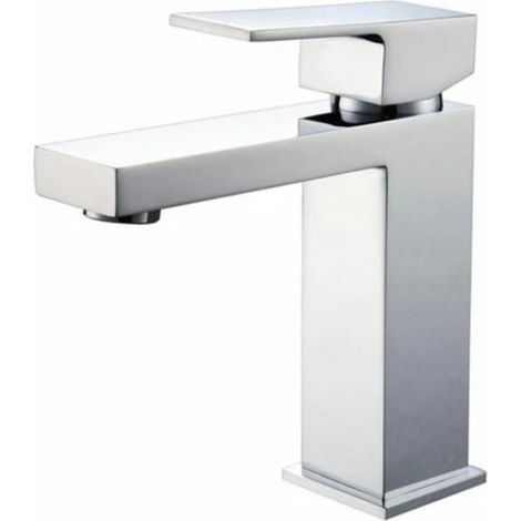 Rubinetto miscelatore lavabo quadrato cromo ''Delos Chrome'' e02fa382-cp (1/2)