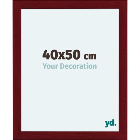 yd. - Cadre photo 40x50 - Vin Rouge Patine - MDF - Como (1/5)