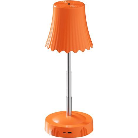 Lampada da tavolo ricaricabile ad altezza regolabile con sensore di gesti – Luce ambientale intelligente per camera, soggiorno, ristorante o bagno Arancione (1/4)