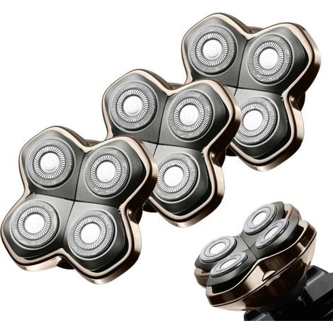 Pro 4 Ersatz-Rasierköpfe für Pitbulls Gold PRO, Silver PRO, Platinum PRO und Butterfly Kiss PRO Rasierer (1 Stück)