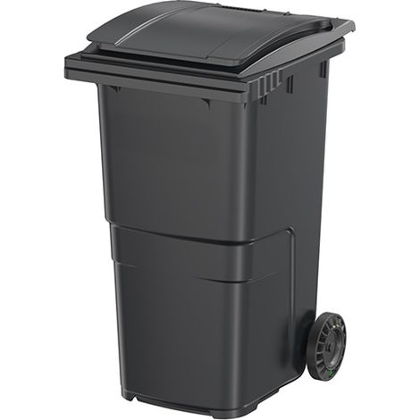 Conteneur poubelle 240 litres à préhension frontale - couvercle grenat - 580 x 725 x 1075 mm - 210005GAGA/BO