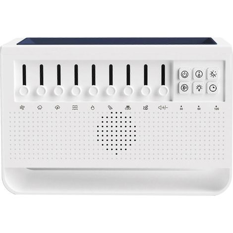 Machine d'aromathérapie USB à simulation de flamme et bruit blanc, avec 8 groupes de sons d'ambiance naturels, idéale pour les hôtels et le camping.