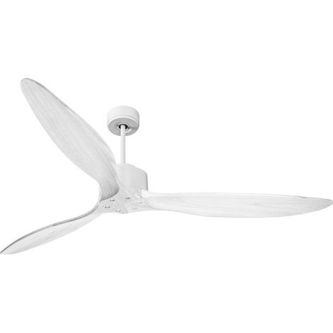 Modulo de KlassFan - Super destratificateur et ventilateur DC 166 cm Blanc pales bois blanc sans Lumière  30 à 60 m² (1/5)