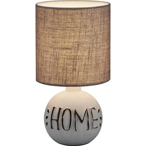 Lampada tavolo da Interno E14 in Ceramica Grigio (1/2)