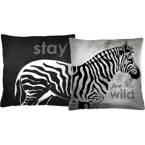 Juego de almohadas DUO Zebra (1/3)