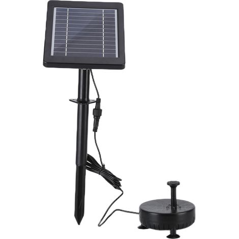 DC6V 3.5W Solar Fountain with 5 LED Lights, Solar Fountain Water Feature, No Power Required, Solar Water Pump (Built-in Battery) (1/5)