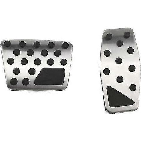 Repose-pédales en acier inoxydable pour Jeep Renegade, Compass et Fiat 500x (2014-2020) - Accessoires Pédales - Sans repose-pédales (1/5)