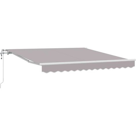 Store banne électrique rétractable, gris clair, 350 x 250 cm (1/5)
