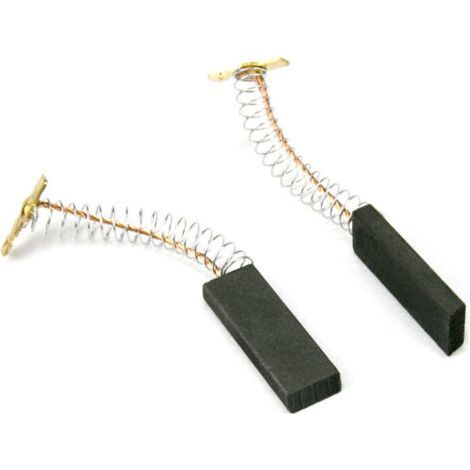 2 spazzole di carbone, motore in carbonio 512,536 mm per utensili elettrici, ad esempio Hitachi, Makita, Milwaukee, Panasonic, Ryobi, Stihl (1/2)