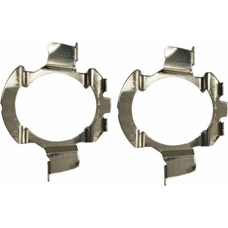 2 pièces métal LED H7 Ampoules adaptateurs Support de Base de Lampe Clip de Support pour quasquai/Polo 6r / Polo 9r / Jetta Sport (MK6) / Opel Astra J (K05) (1/4)