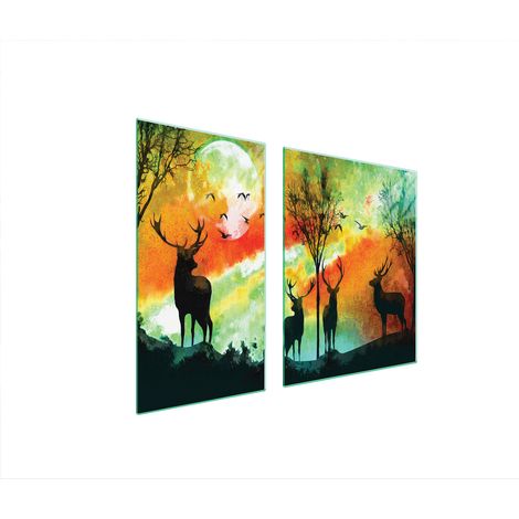 GLASSCHUTZPLATTE FÜR HERD 90x52 HIRSCH (1/5)
