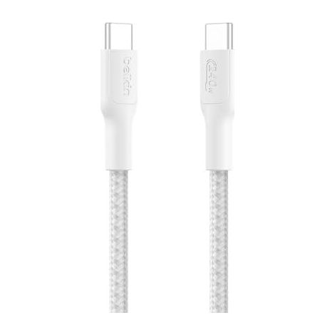 USB-C TO USB-C 240W 2.0, BRAIDED PCR, 1M, WHITE (1/3)