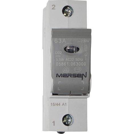 Mersen 05861.063000 Sicherungs-Lasttrennschalter Sicherungsgröße = D02 63 A 400 V 1 St.