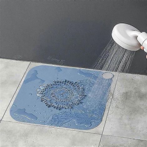Haarfänger für Duschabflüsse, Küchenspülenfilter, Silikon-Deodorant-Pad für Badezimmer, Badewanne und Küche-1Pcs-Blue