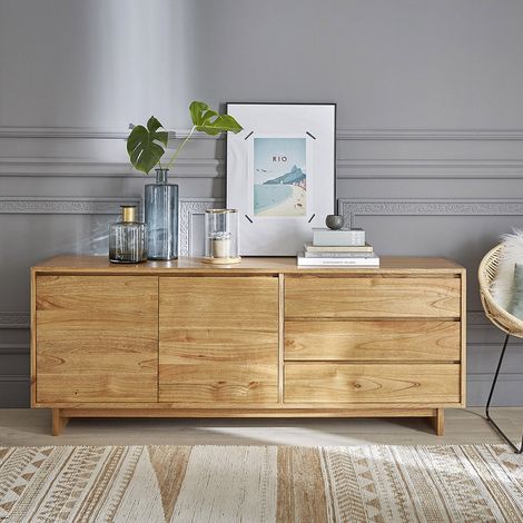 Commode en mindi massif 180 cm (1/5)