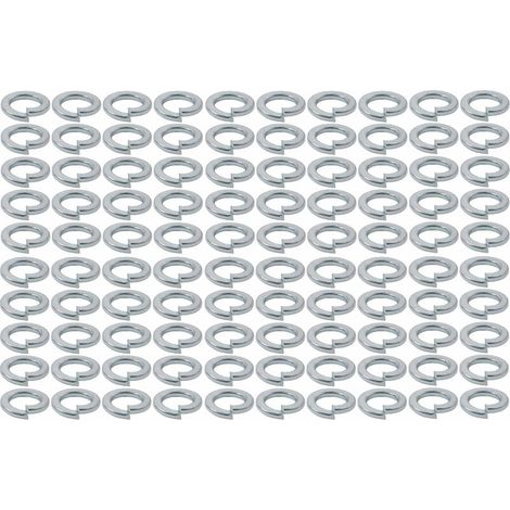 100x Rondelle grower élastique pour vis à tête cylindrique en acier zingué DIN 7980 Universel Vis Boulon Etanchéité Fixation Quincaillerie Ressort, M5 (1/2)