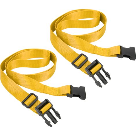 Sangle de sécurité ajustable pour valises avec cadenas à combinaison - Jaune (1/5)