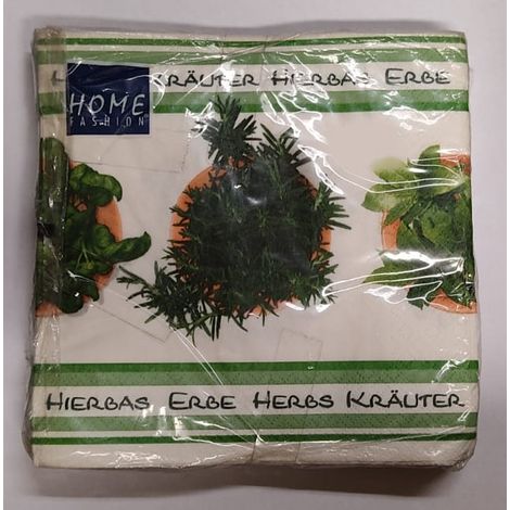HOME FASHION - CONFEZIONE DI TOVAGLIOLIPER DECOUPAGE DA 20PZ 33X33CM - FANTASIA ALBERO NATALE