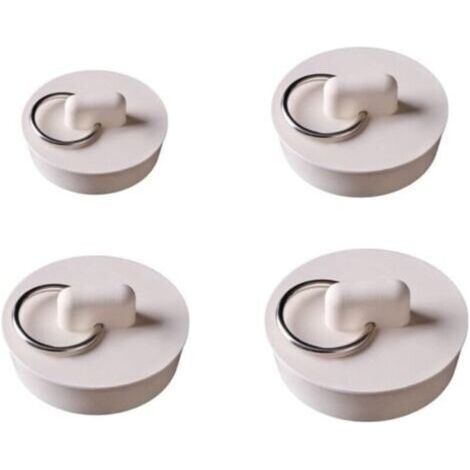 Parts Rubber Sink Stoppers with Hanging Ring Kitchen Drain Plugs Sink Stoppers Bath Stoppers for Kitchen, Bathroom, Bathtub, Wash Basin, Sink (4 Sizes) (1/5)