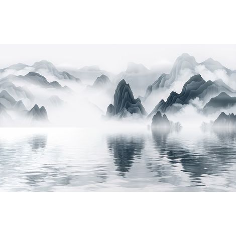 Papier peint panoramique - Paysage Montagnes - 130 cm x 81 cm (1/2)