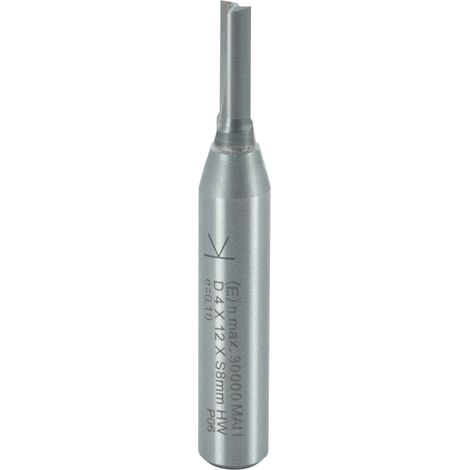 ENT Nutfräser - Fräser zum Einbohren in Hart- und Weichholz 4x12mm, HW