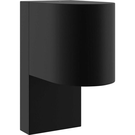 Applique murale extérieure noire, 12 x 7 x 15 cm, acier inoxydable. (1/4)