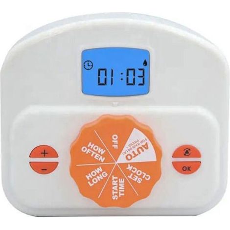 Programmateur d'irrigation - PNI - PNI BX-6609 - écran LCD - Blanc - Piles AA