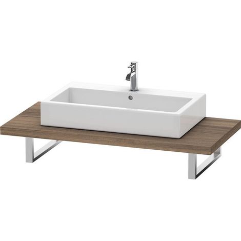 Consola Duravit Vero variable 098C incl. iluminación LED, con un recorte, Color (frente/cuerpo): Nogal natural decorado - VE098C07979