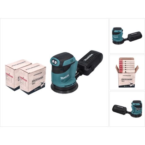 2x Toolbrothers TURTLE Schleifset + DBO 180 Z Akku Exzenterschleifer 18 V 125 mm - ohne Akku, ohne Ladegerät