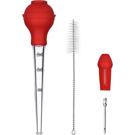 Injecteur en silicone pour dinde, pompe à épices pour ustensiles de barbecue, silicone O-AquaForge (1/5)