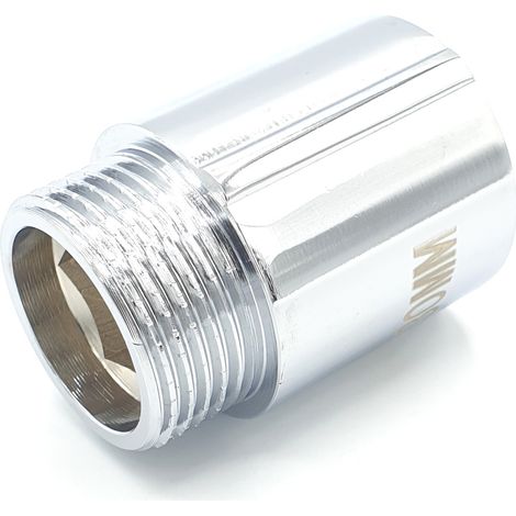 Verchromte Messingverlängerung 3/4" 30 mm (1/3)