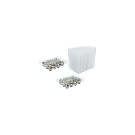 Lot de 50 boîtes à œufs de caille en PVC transparent réutilisable avec couvercle pour œufs de caille, réfrigérateur (1/5)