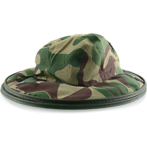 Visière de protection anti-abeilles camouflage avec filet (1/5)